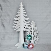 Contemporary 60 cm Wooden Conifer Tree